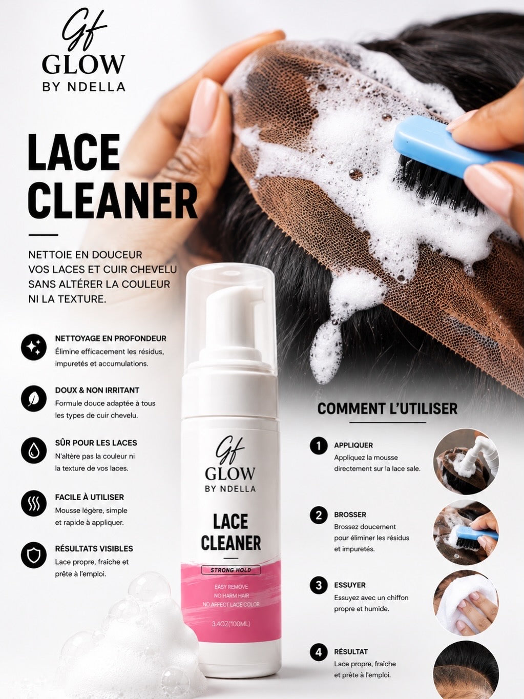 Lace cleaner mousse 🌸
