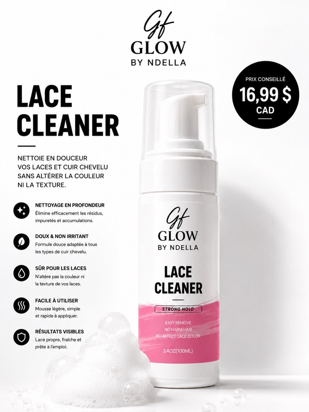 Lace cleaner mousse 🌸